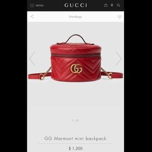 Gucci back pack